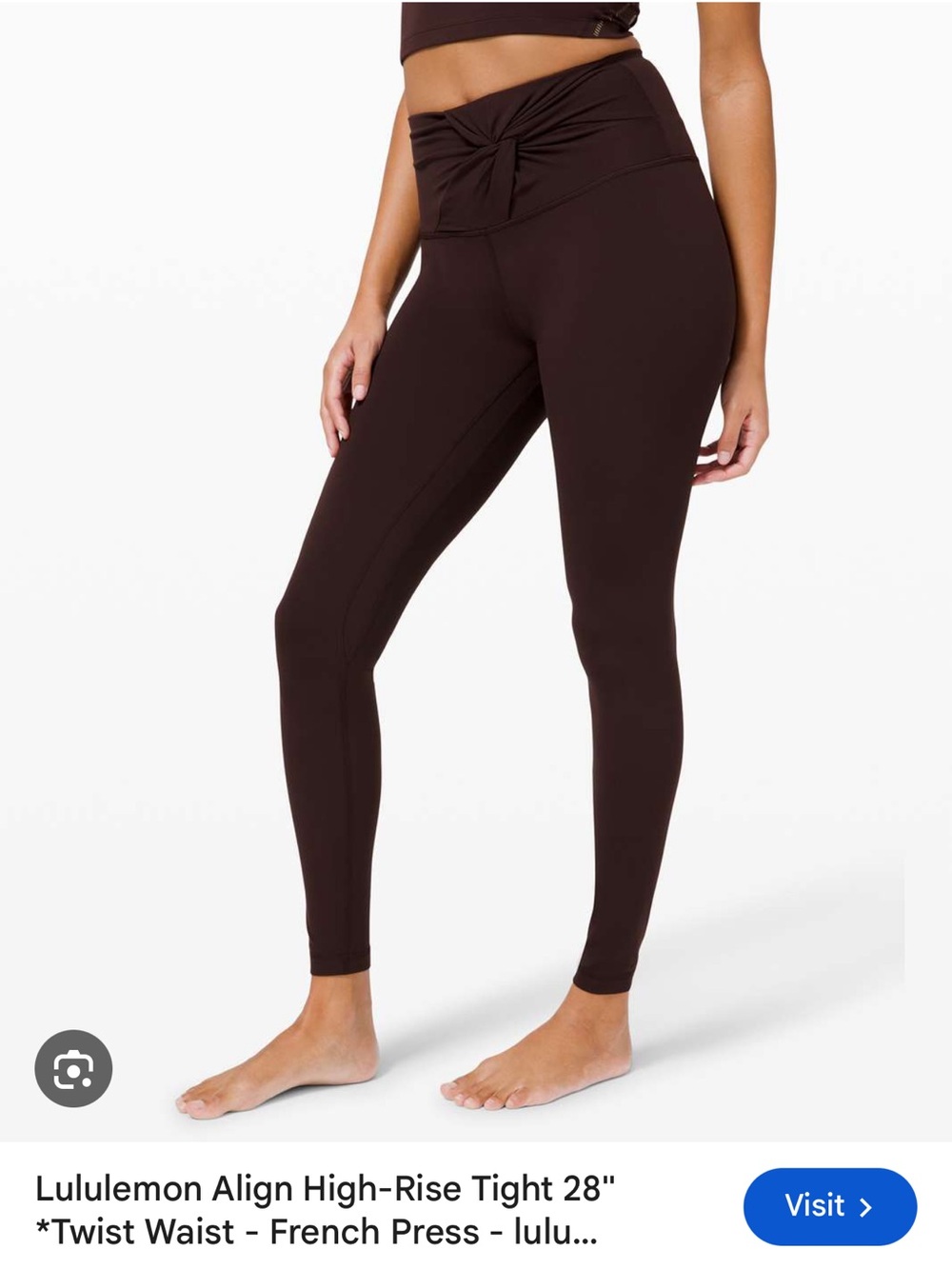 lululemon athletica Align High-Rise Twist Waist Leggings - French Press Brown